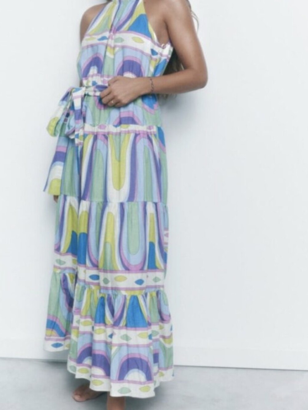 Zara Halterneck Gugfi Inspired Dress